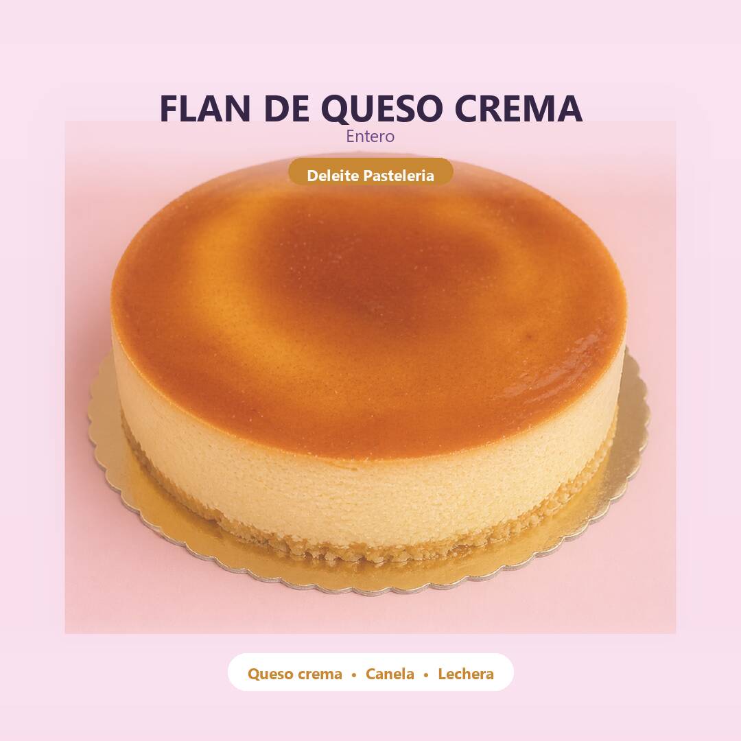 Flan de Queso Crema