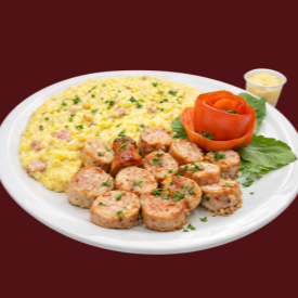 Base branca, com linguiça cuiabana, toque de pimenta dedo de moça (é só um toque), parmesão e queijo coalho! Acompanha linguiça cuiabana! #novidade