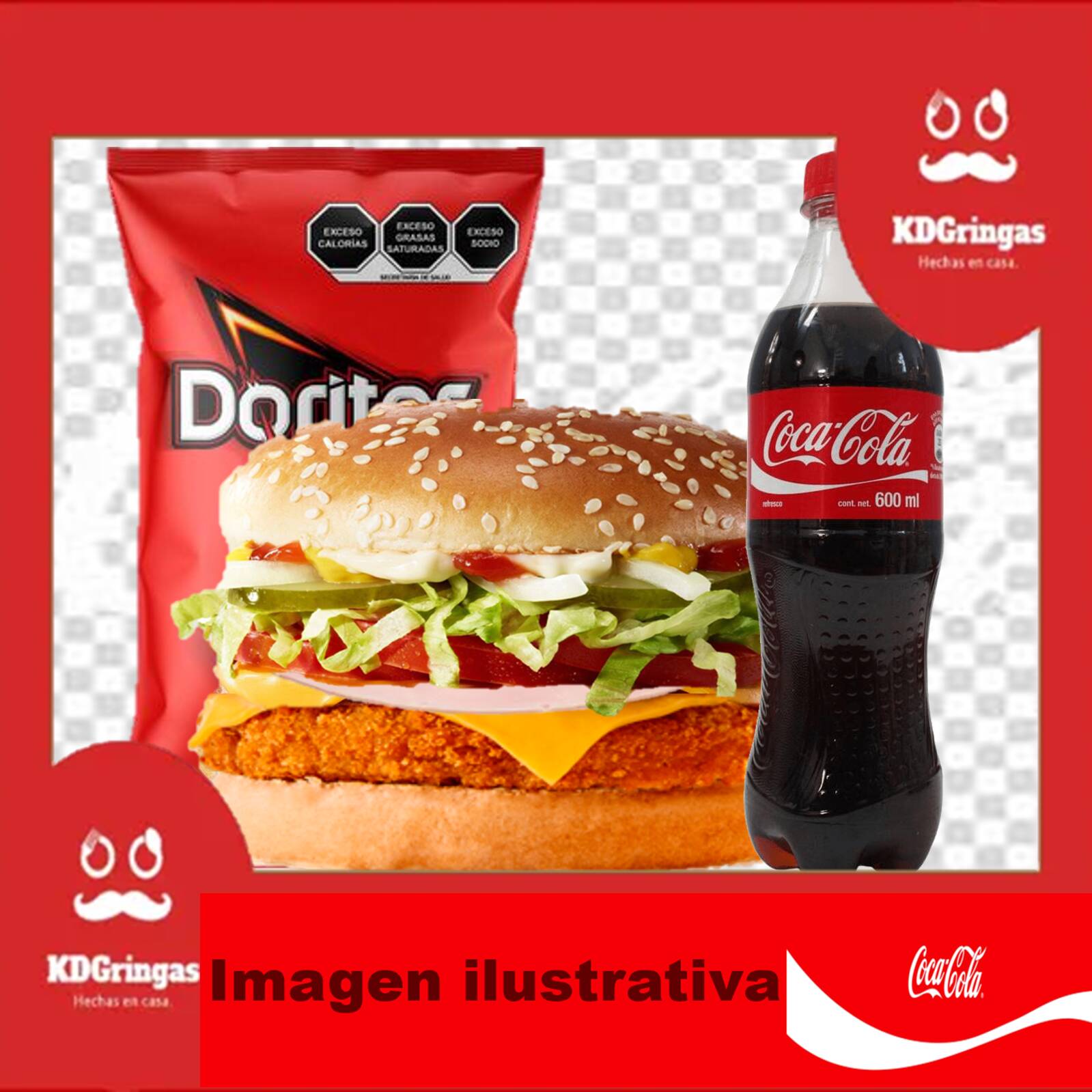 KD  Personalizado  De Pollo, Papas y Refresco