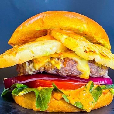 🍍Burger con Piña Asada🍍