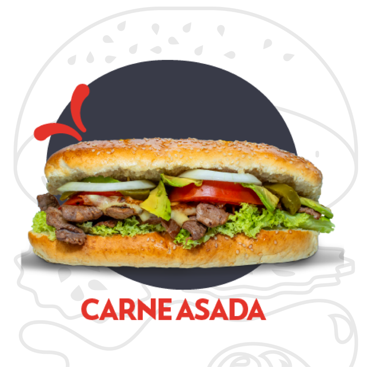 Baguette Carne Asada Gourmet