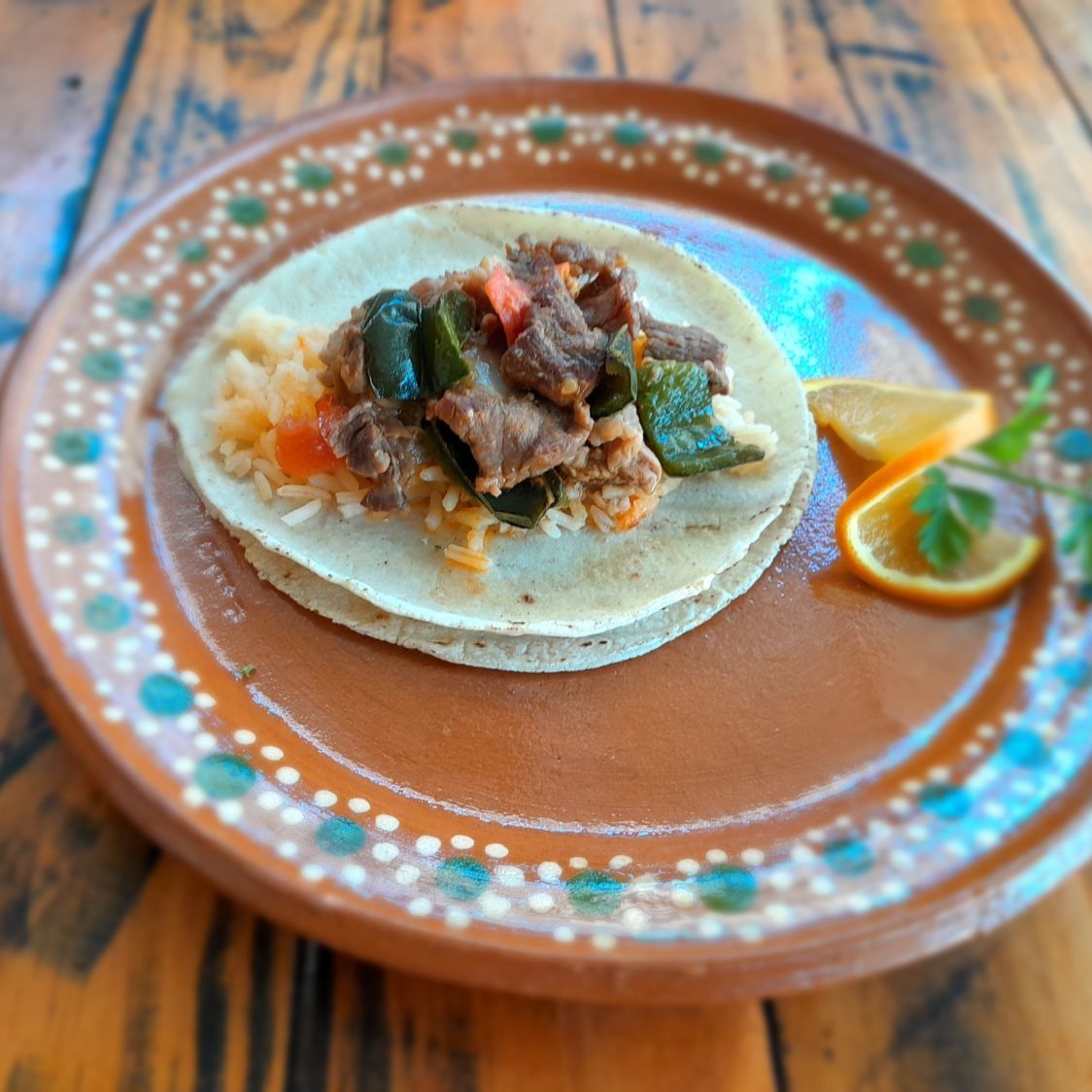 Taco de Bistec Ranchero
