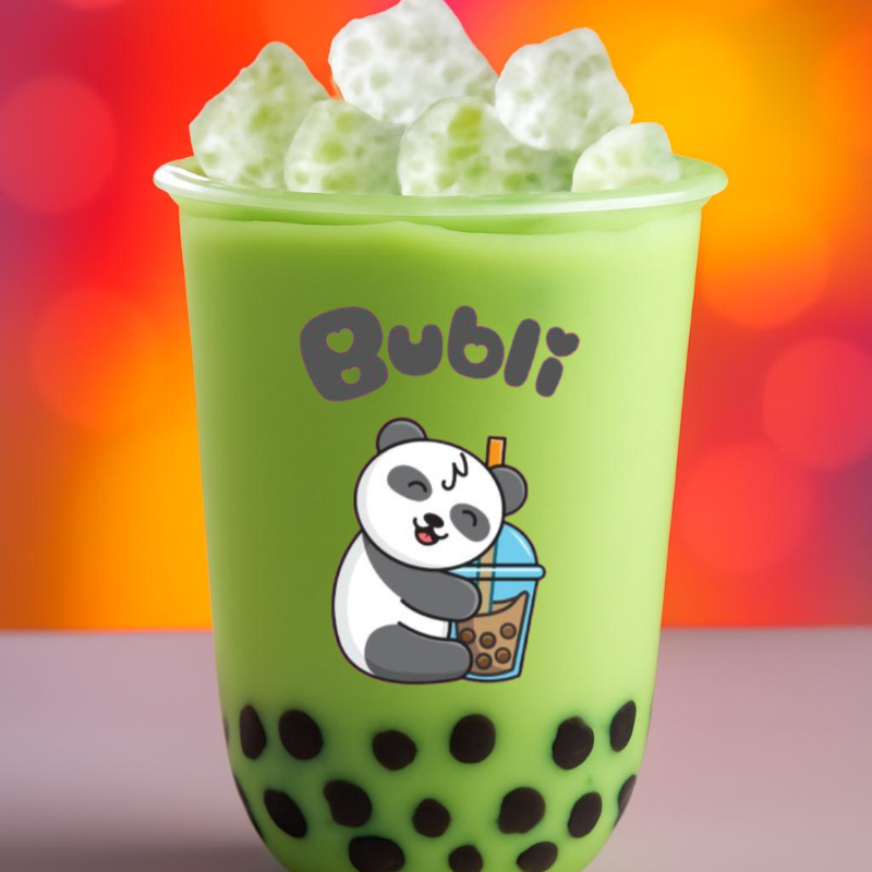 Matcha con Perlas de Tapioca