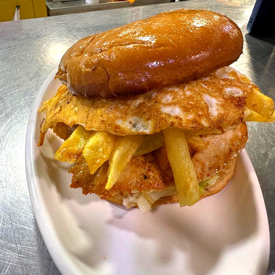 Hamburguesa filete de pollo