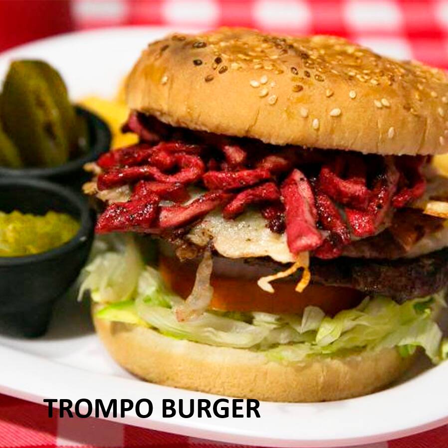 Trompo Burger con Papas