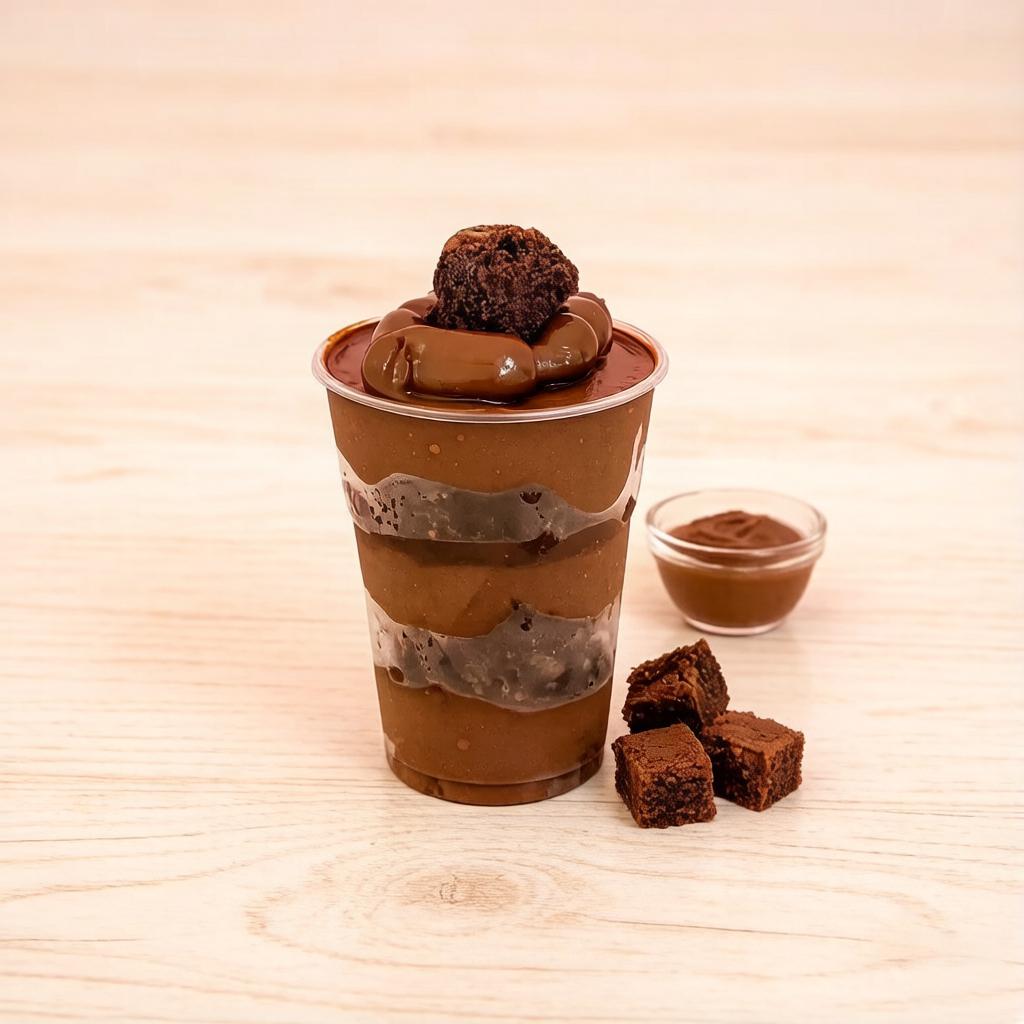 creme de chocolate e brownie