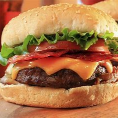 Hamburguesa con Tocino