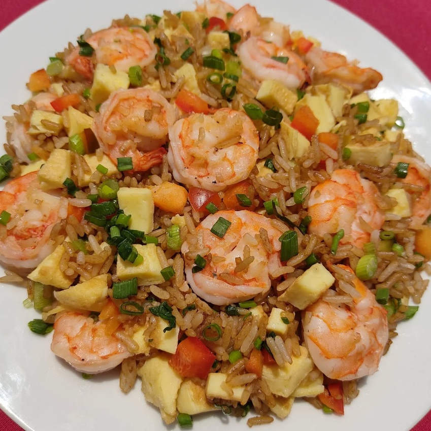 Chaufa con Langostinos + Entrada a Elegir