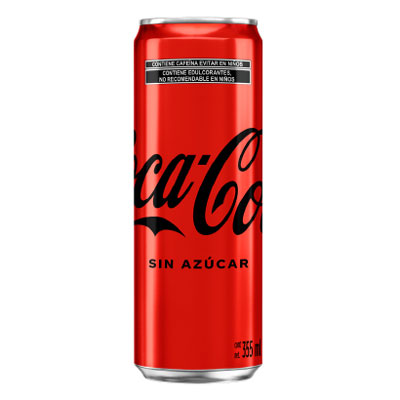Coca Cola sin azúcar lata