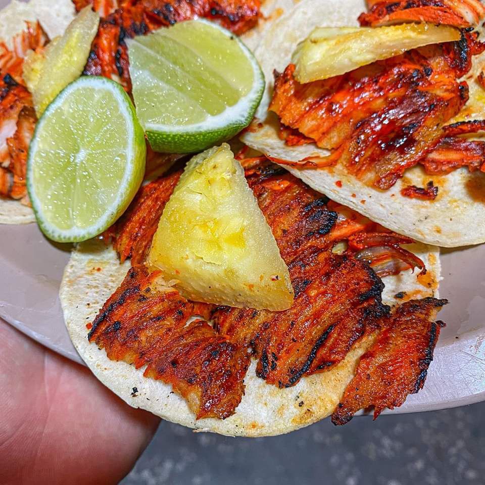 Taco al Pastor Queso Tortilla de Maíz