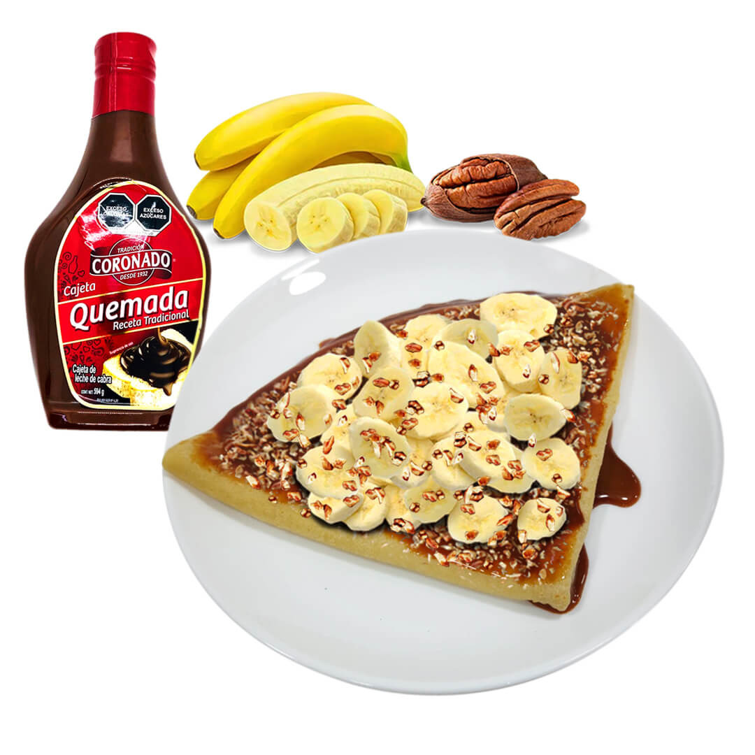 Crepa de Nutella, Mazapán y Fresa