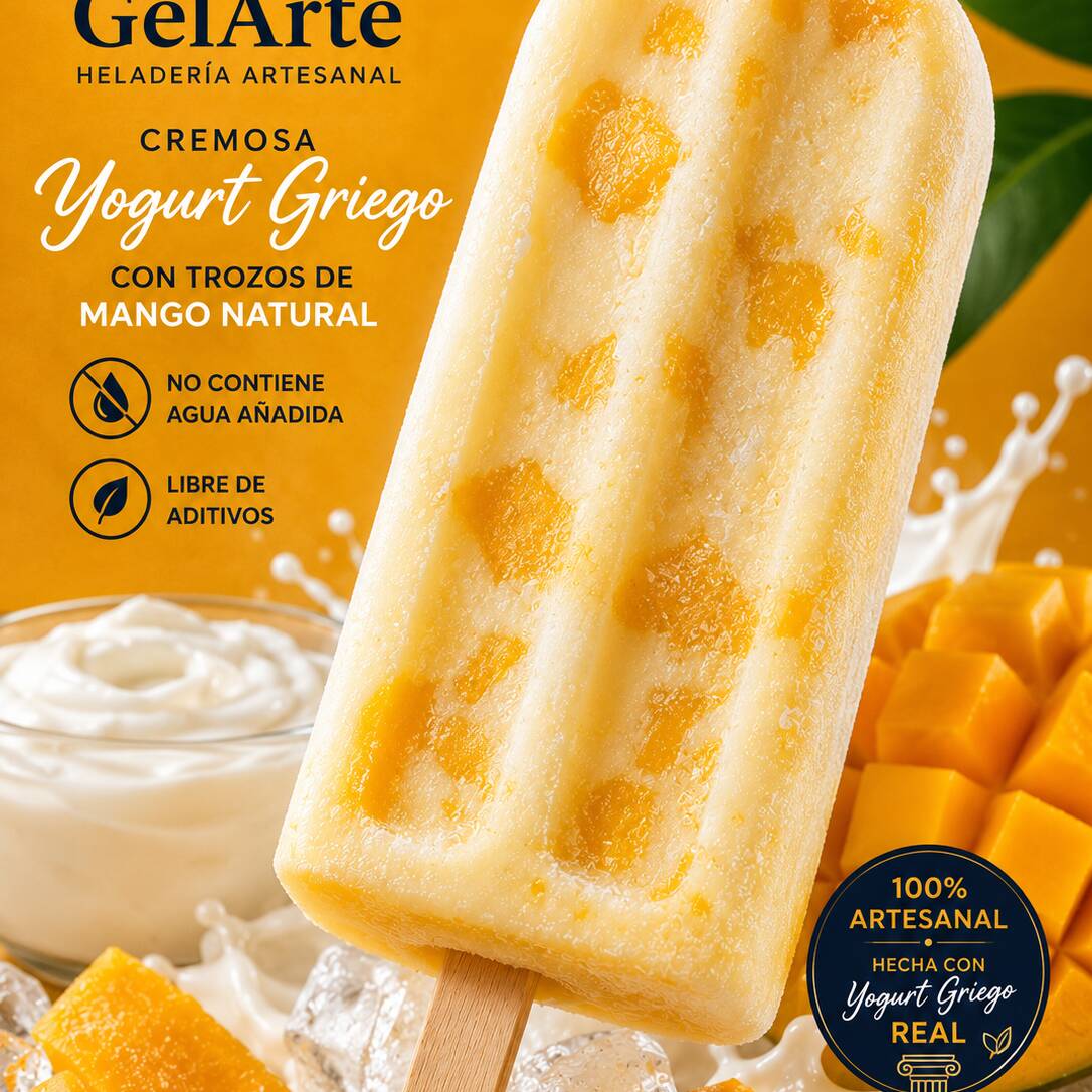 Paleta Mango Griego Premium