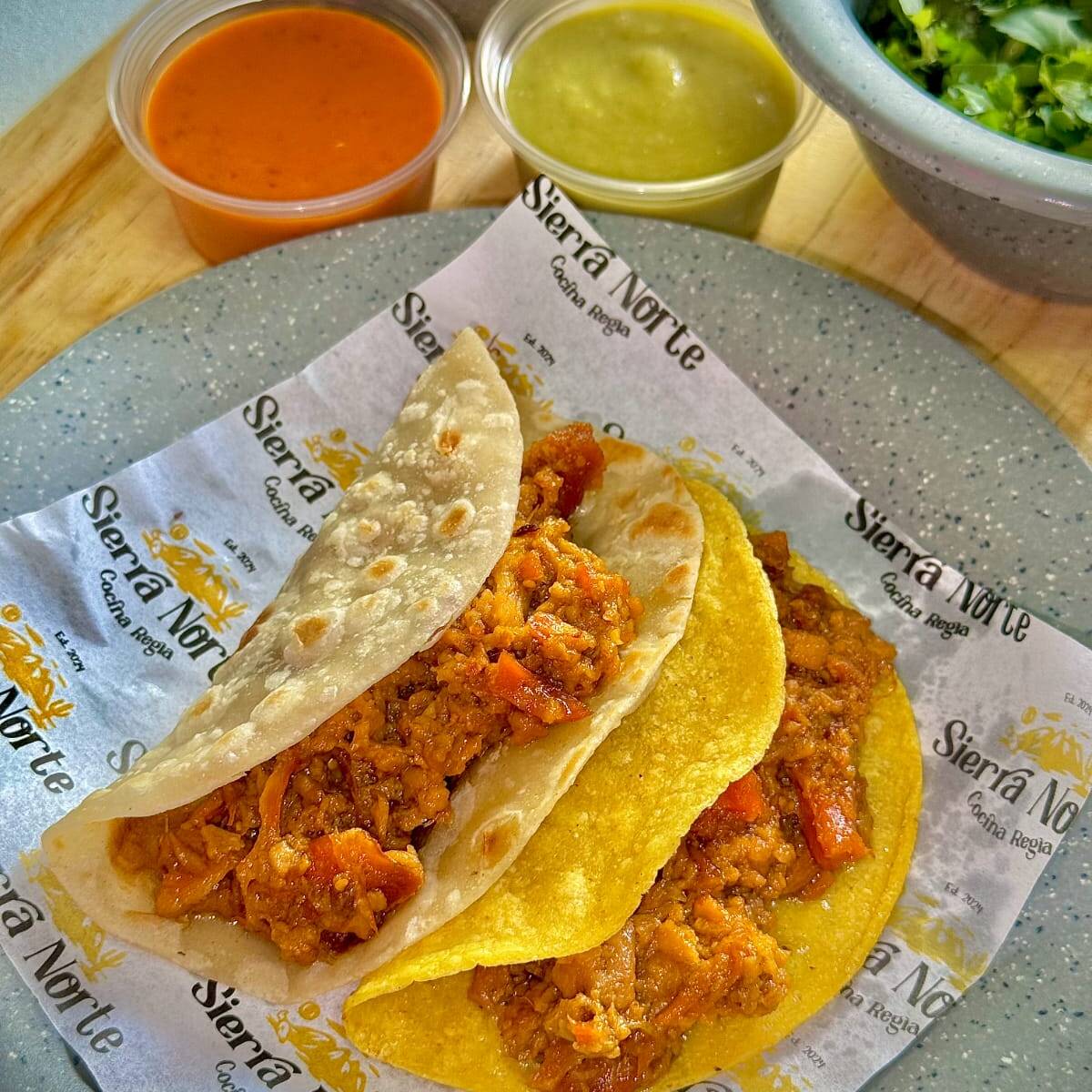 Taco de Chicharrón Prensado en Salsa Verde