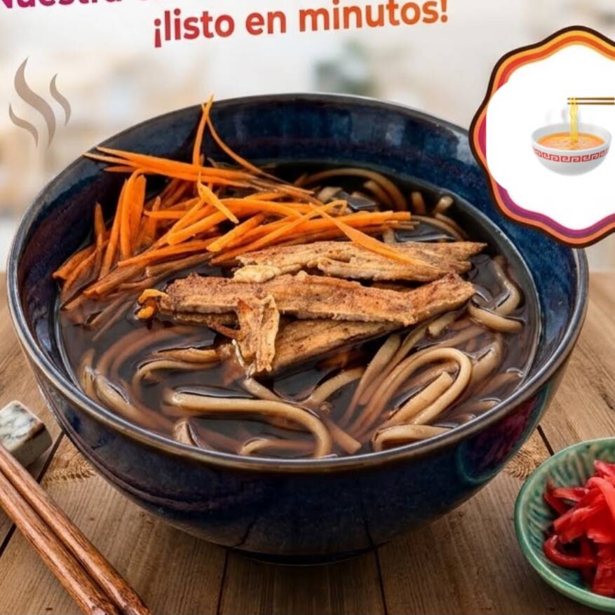Sopa Udon con Carne