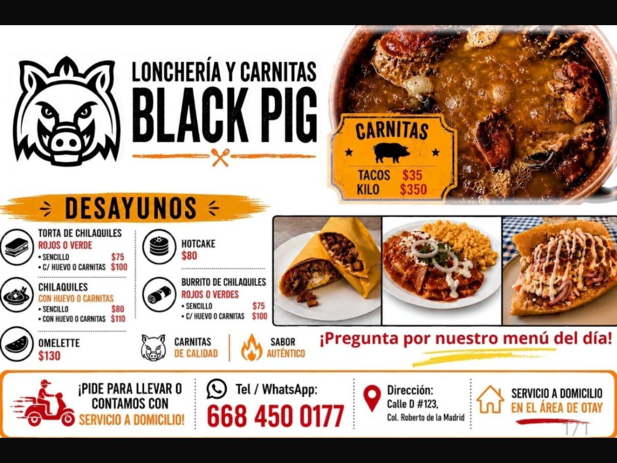 Carnitas y loncheria the black pig