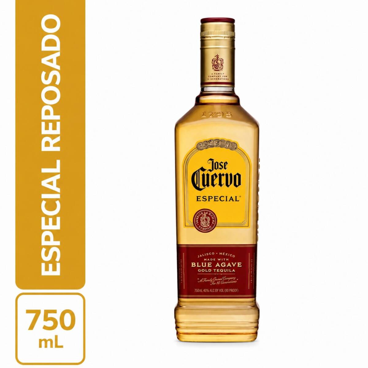 Botella Tequila Jose Cuervo Especial Reposado 750m