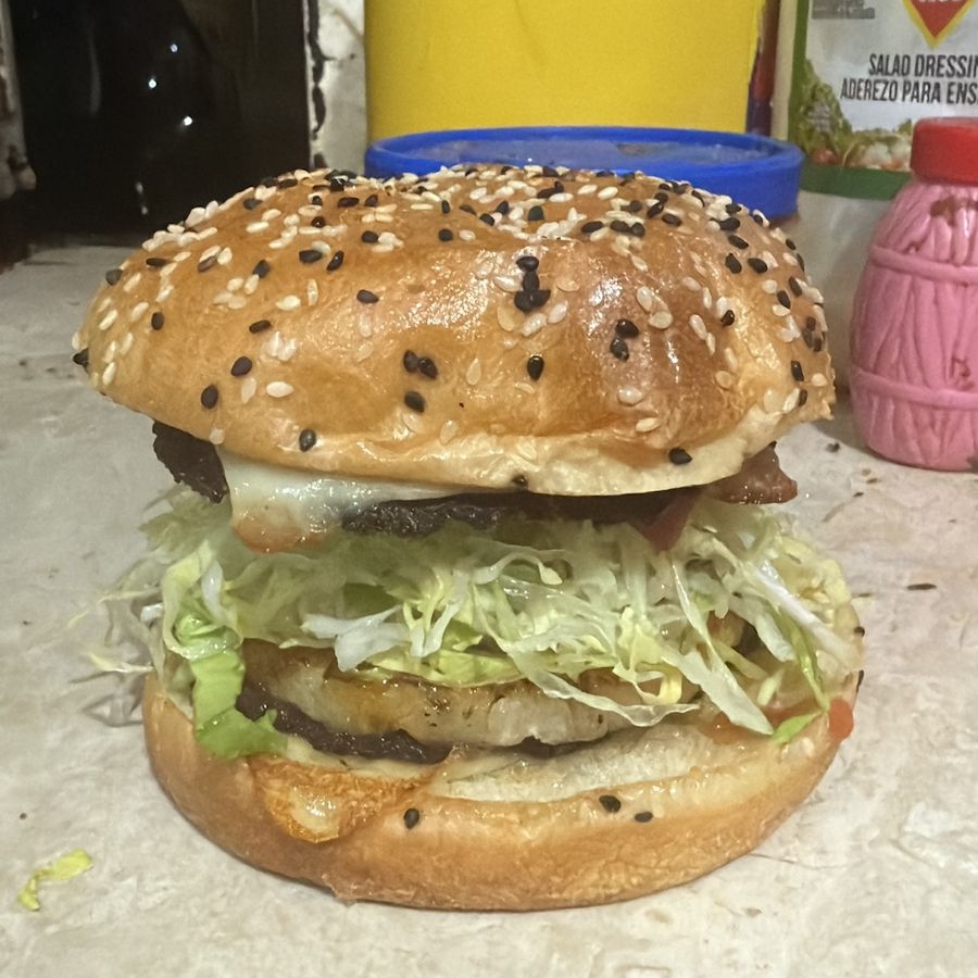 Hamburguesa Doble Hawaiana