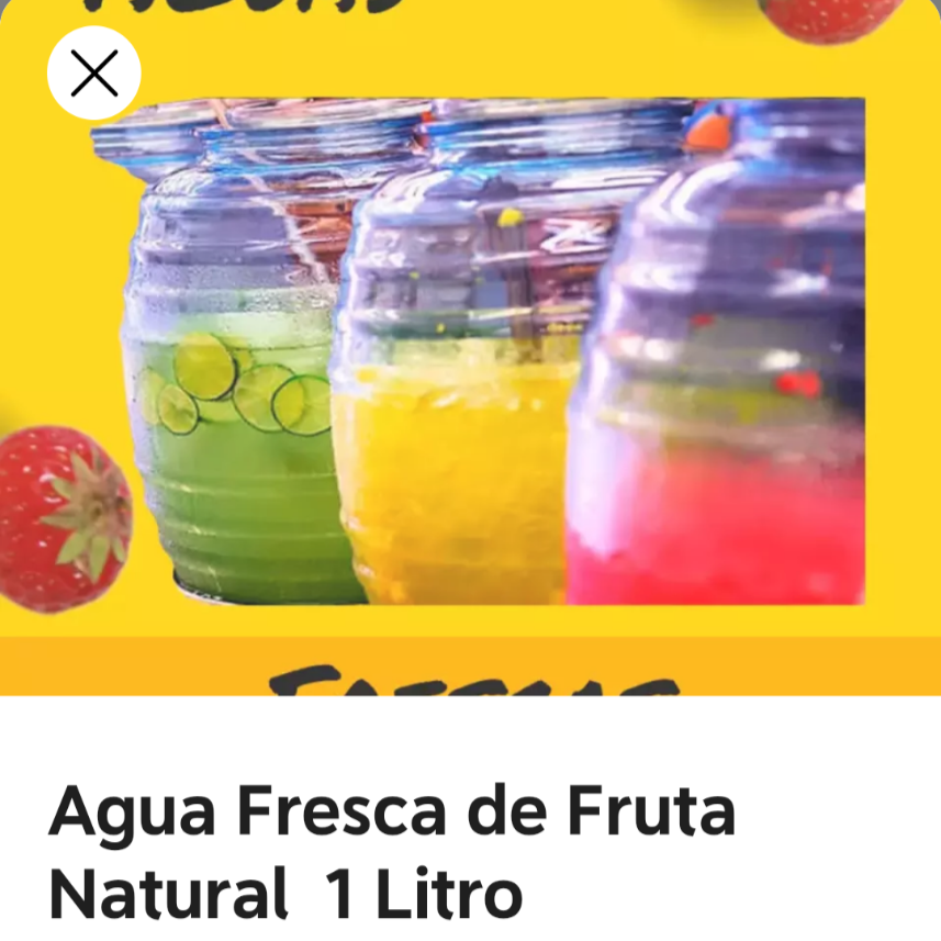 AGUA DE FRUTA NATURAL 1 LITRO