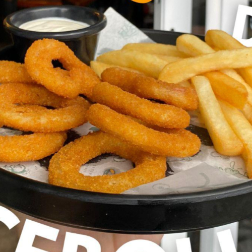 Aros de Cebolla con papas