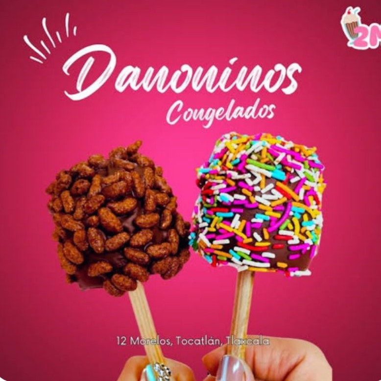 Danoninos con chocolate