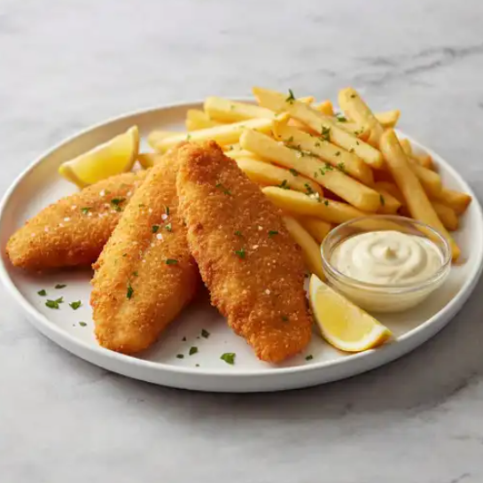 3 Filetitos Fritos con Papas