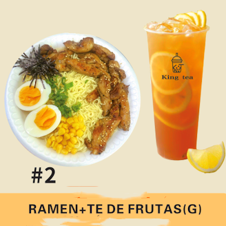Combo Ramen y Te de Naranja