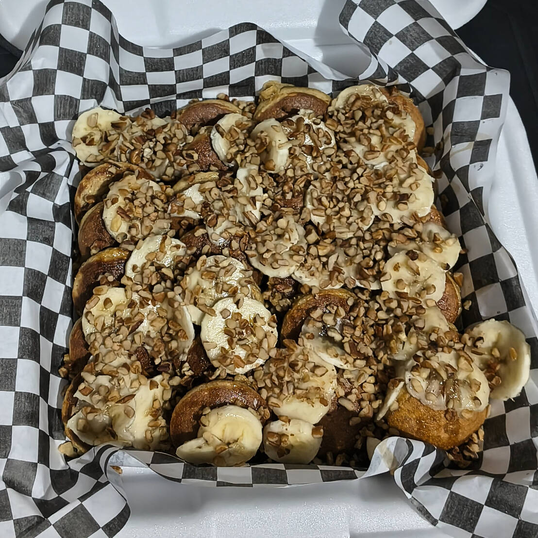 Mini Hotcakes Avena/Plátano Charola de 25 Pz