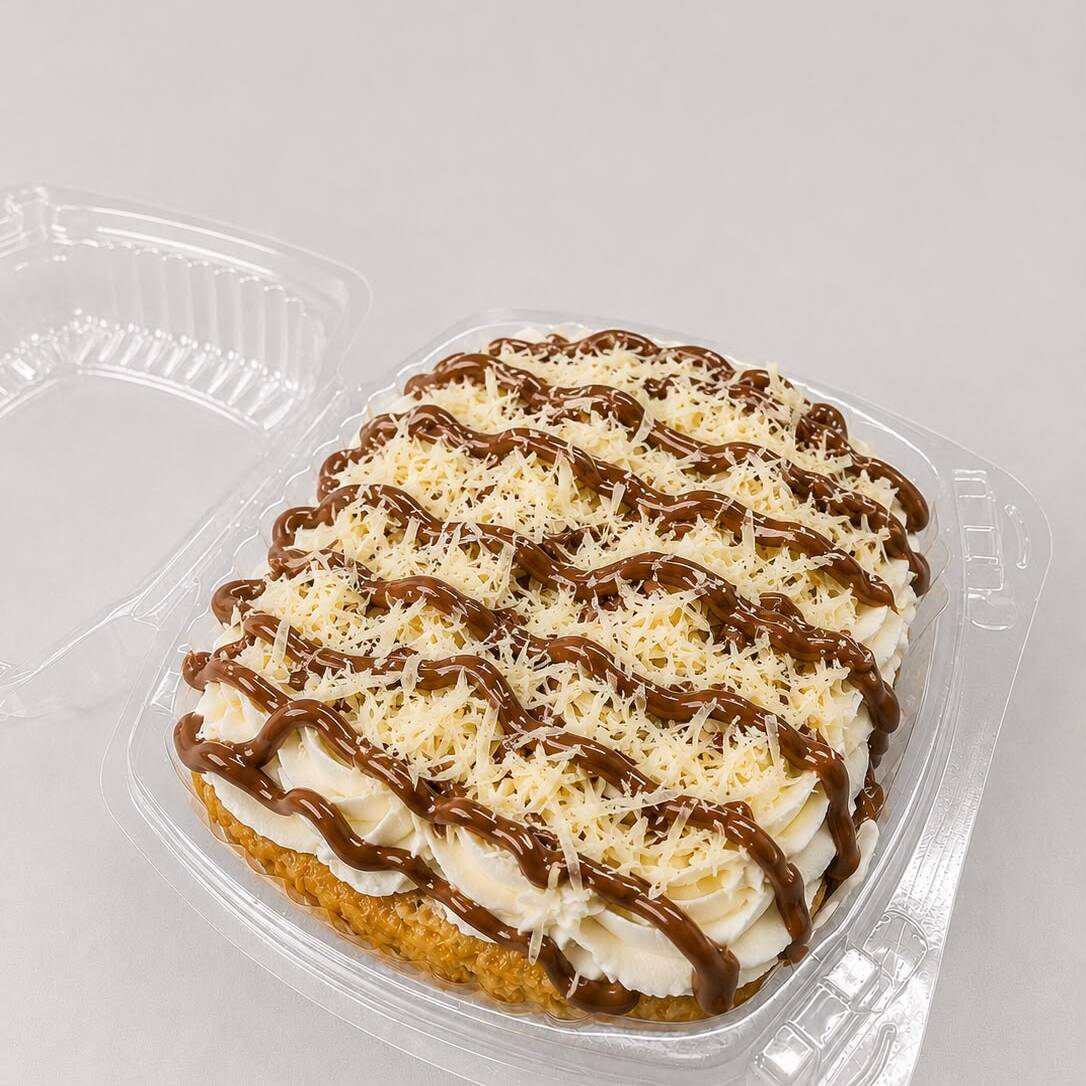 MOJADITO CON QUESO DE BOLA Y CREMA DE AVELLANAS