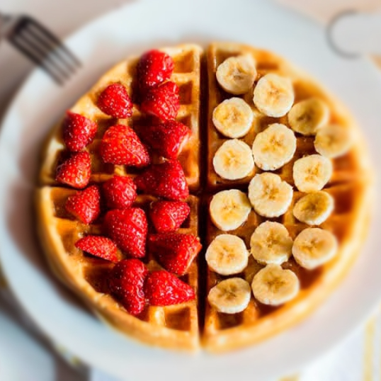 Waffle con Fruta