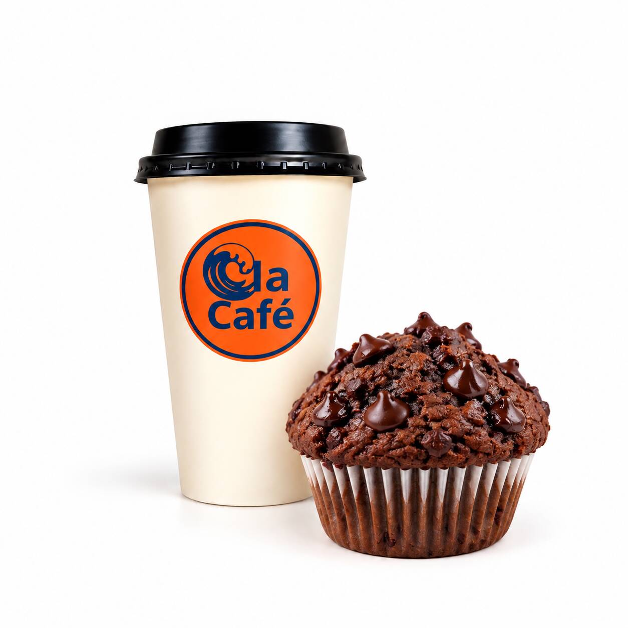 Capuchino Caramelo / Muffin de Chocolate