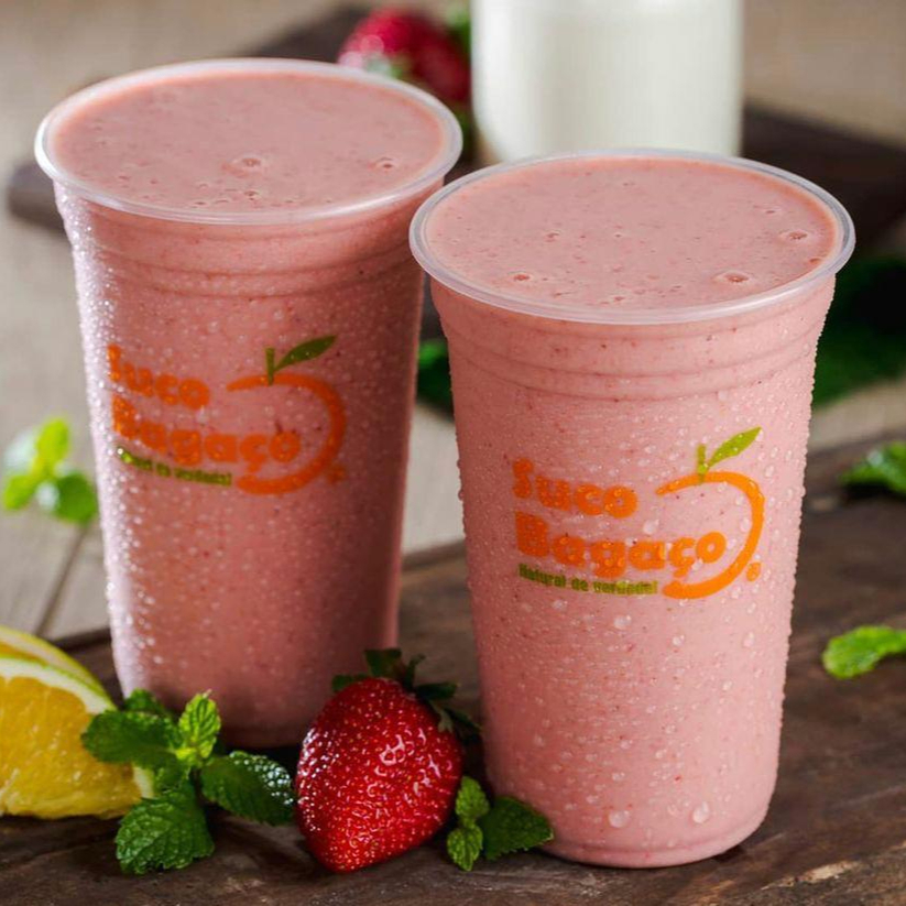 Morango, Laranja e Iogurte Grego