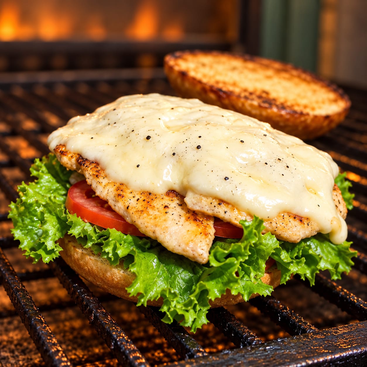 A Burger | Pechuga de Pollo + Manchego + Ranch