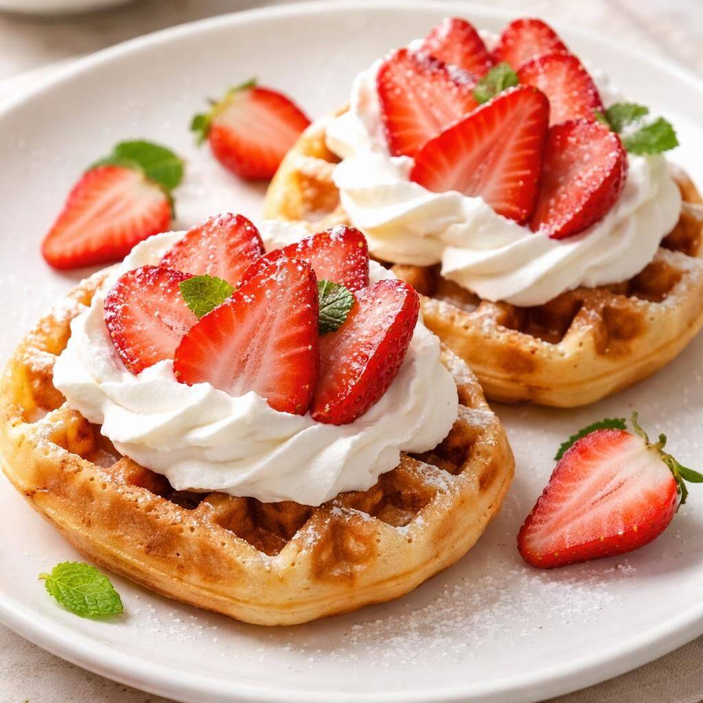 Waffle Fresa Crema