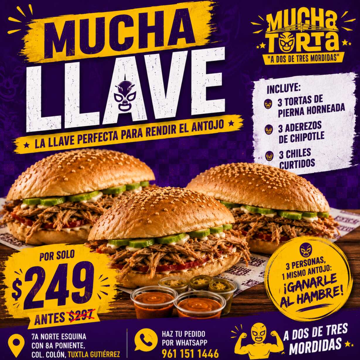 Mucha llave (3 personas)