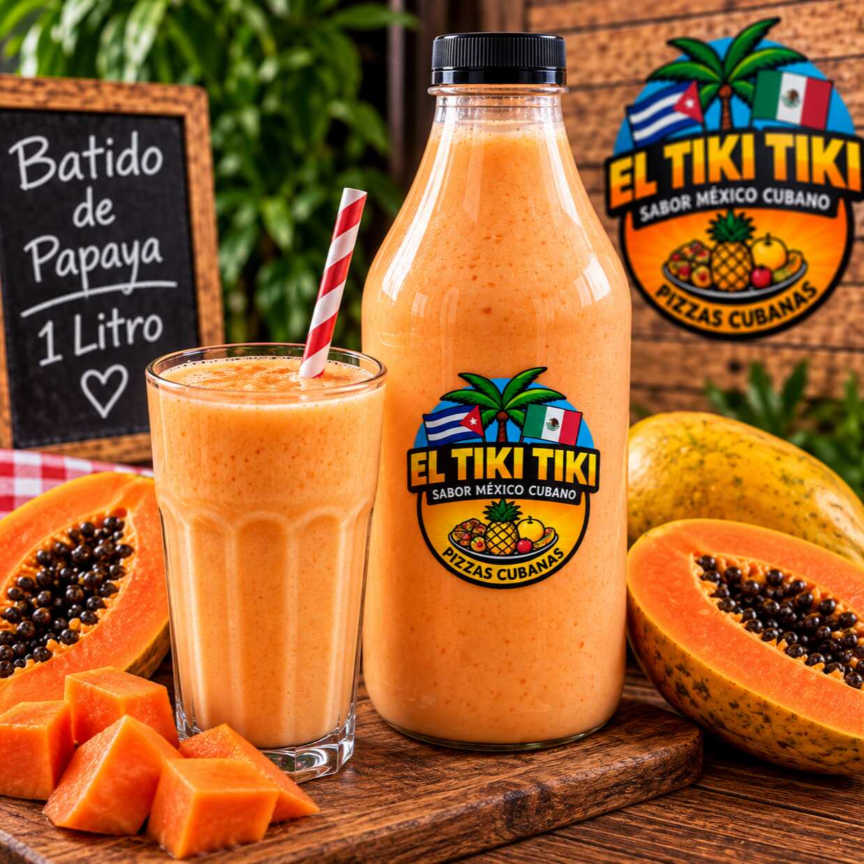 Batido de Papaya 1 Litro