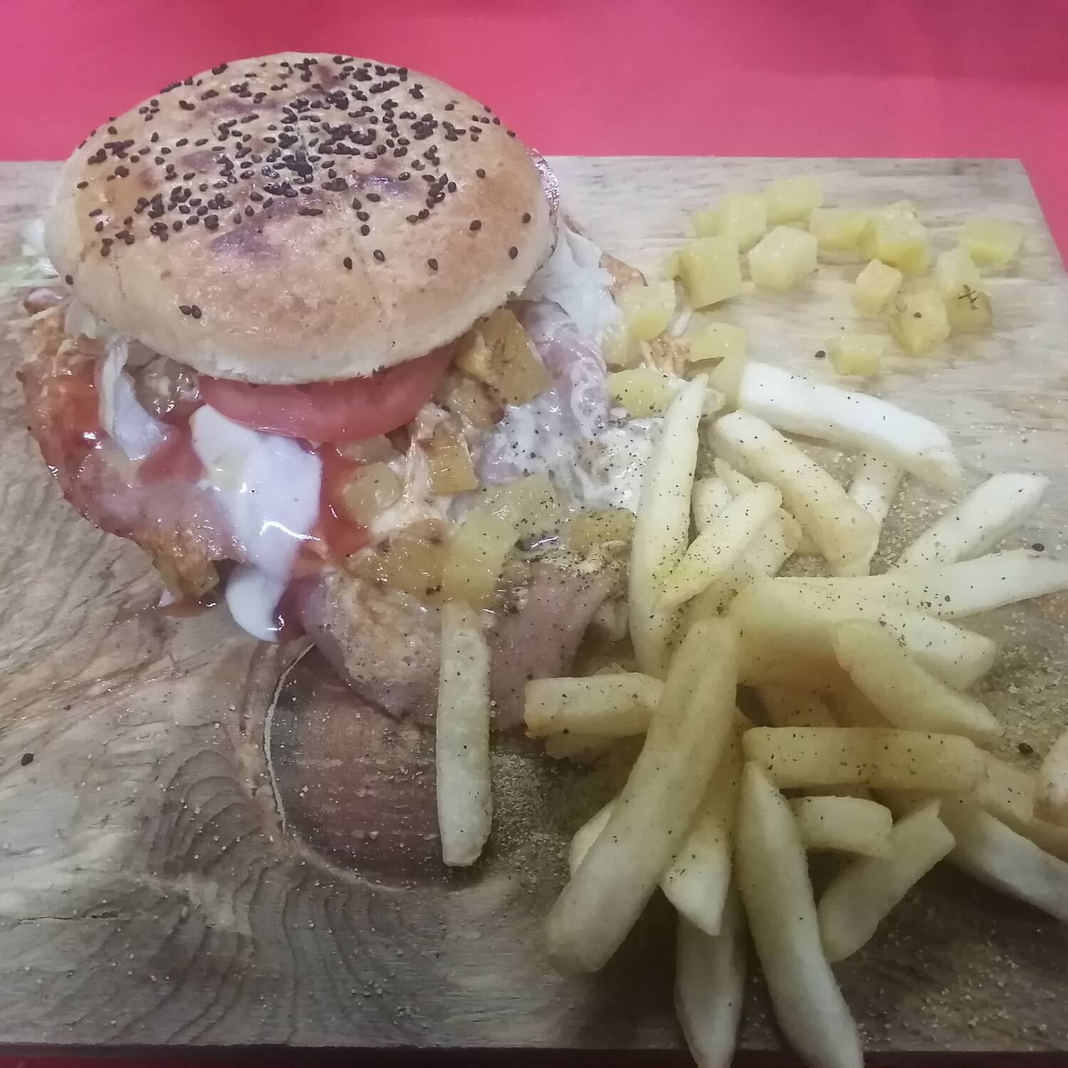 Hamburguesa Hawaiana de Res