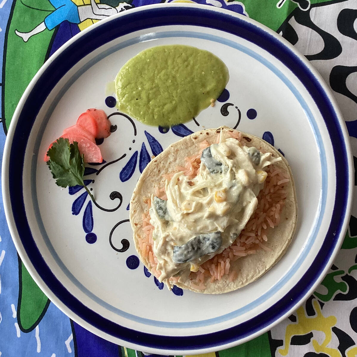 Rajas con Pollo