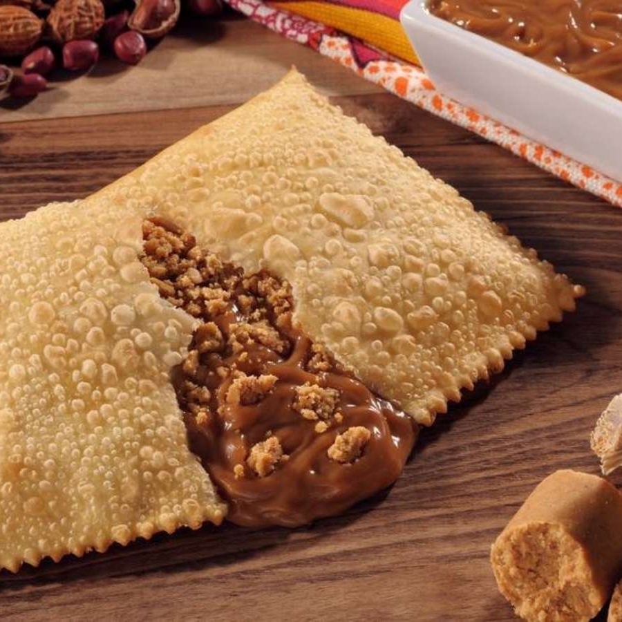 Doce de leite especial com paçoca e banana, combinação perfeita