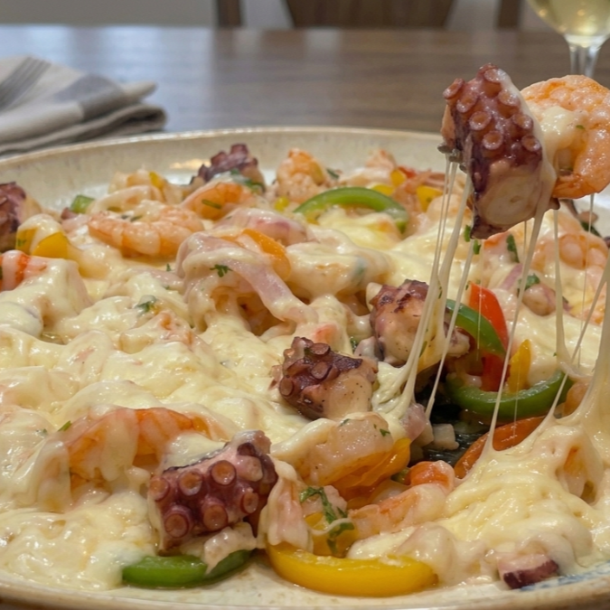 Alambre de Pulpo con Camarón