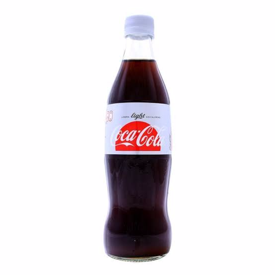 Coca LIGTH de vidrio taparrosca 500ml