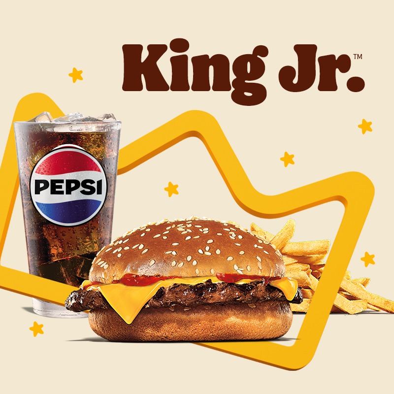 King Jr Hamburguesa con queso