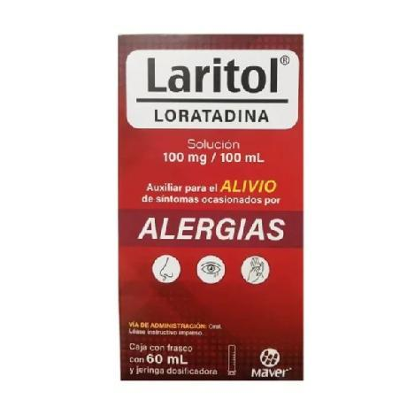 Laritol (Loratadina) 100 Mg/ 100 MLCaja con Frasco
