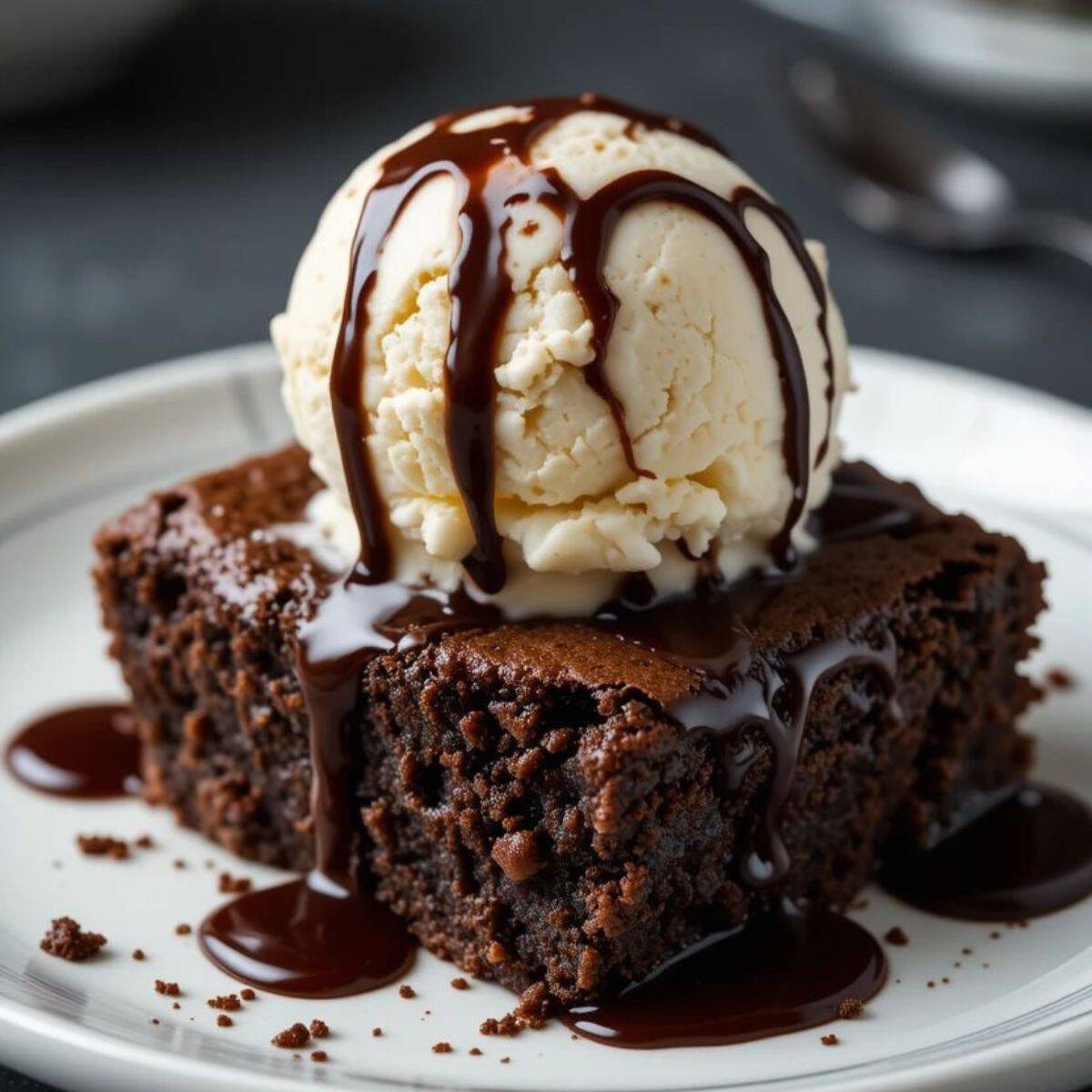 Brownie con Nieve