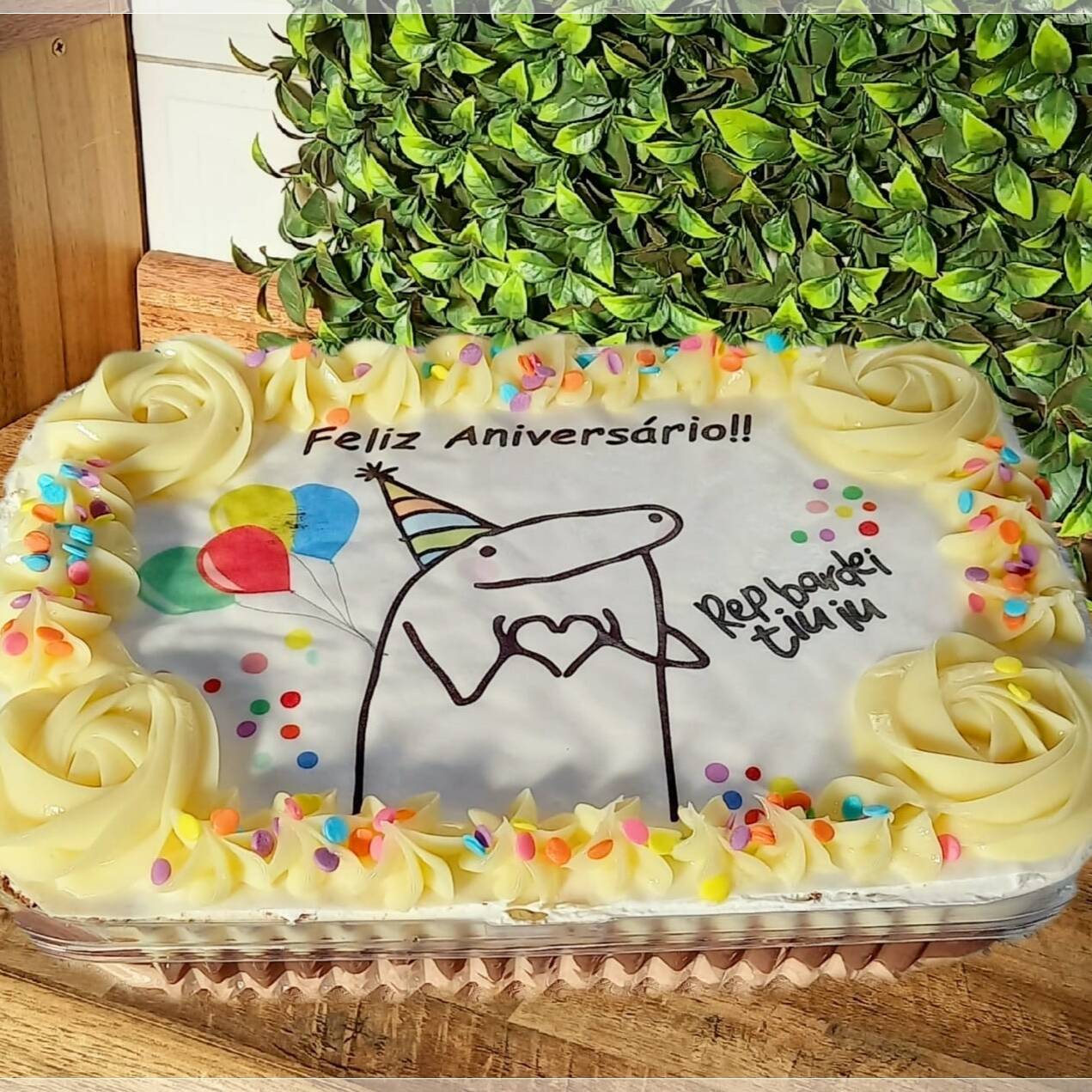 Papel Arroz com tema Feliz Aniversário