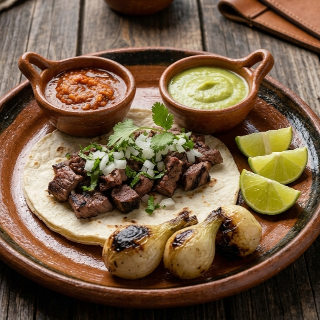 Taco de Carne Asada Al Carbón