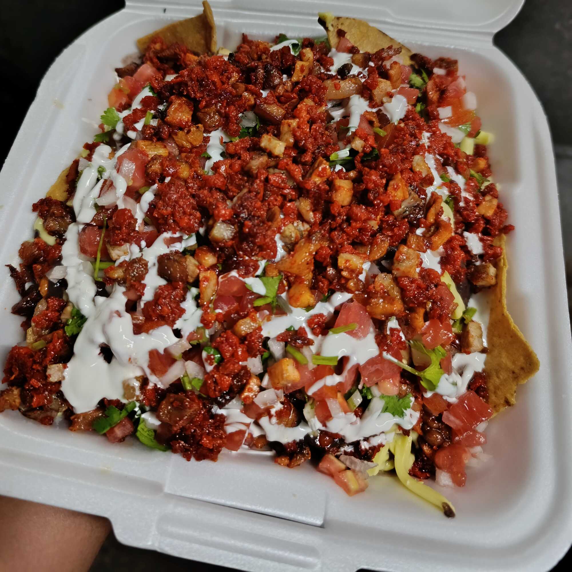 NACHOS CON CHORIZO