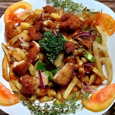 Paspas Griegas Mixtas Bbq (carne y Pollo)