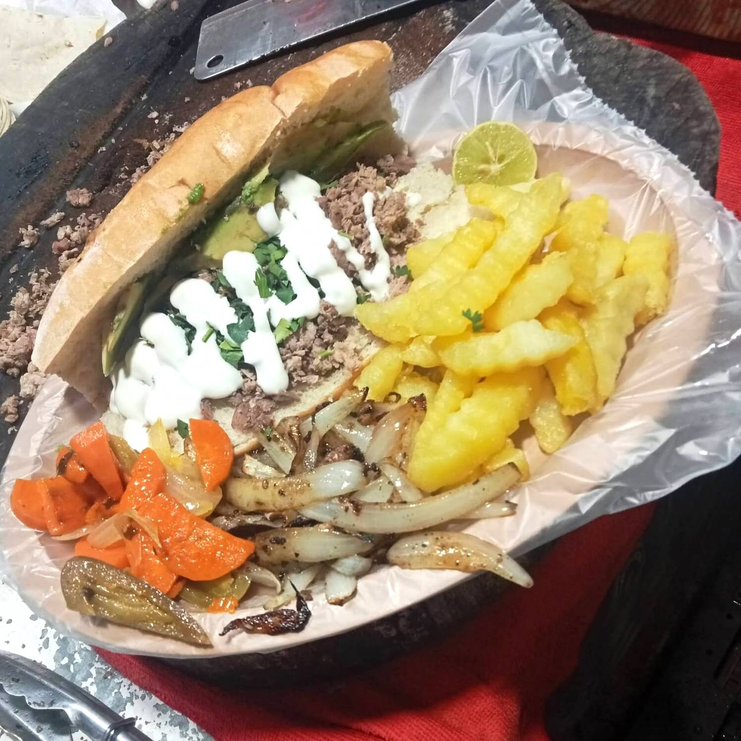 TORTA DE CARNE ARRACHERA CON PAPAS