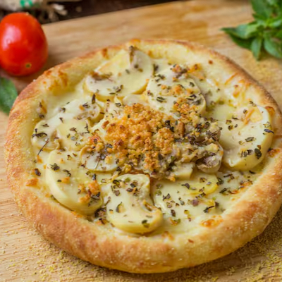 Champignon, mussarela e orégano. Produto linha Saudável / Fitness