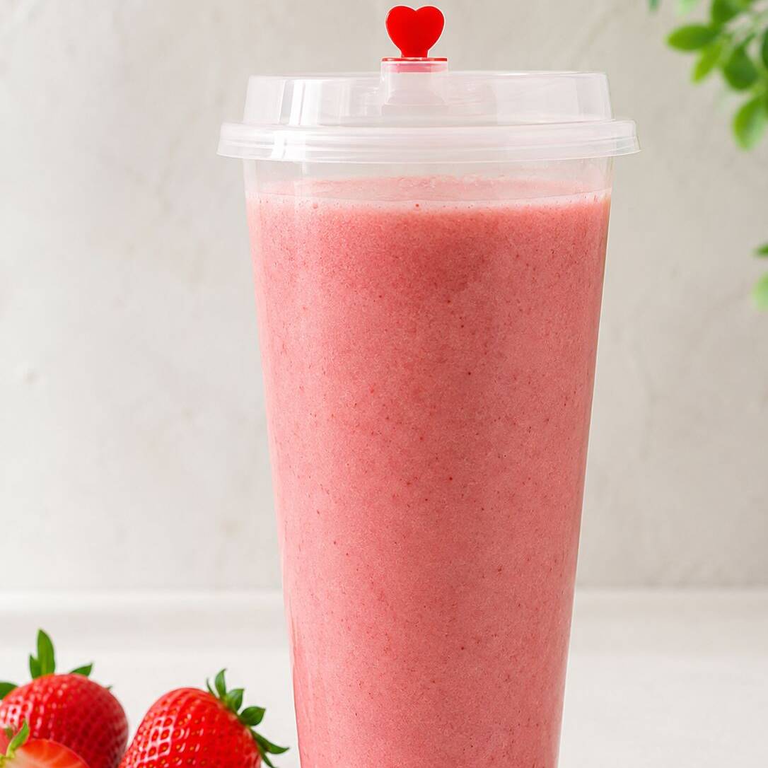 LICUADO DE FRESA ALTO EN PROTEINA